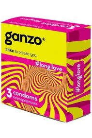 Презервативы Ganzo Long Love продлевающие, 3 шт.