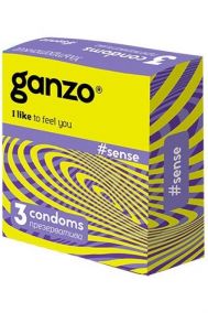 Презервативы Ganzo Sence ультратонкие, 3 шт.