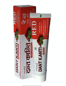 Аюрведическая натуральная зубная паста Dant Kanti Red, Patanjali 100 гр