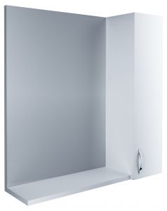 Зеркало-шкаф 1Marka Вита 65 Белый глянец