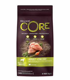 CORE Wellness со сниженным содержанием жира из индейки с курицей д/взрослых собак средних и крупных пород