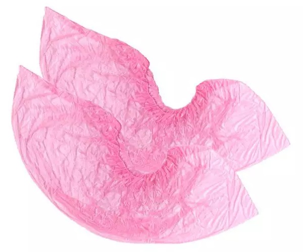 Бахилы полиэтиленовые  розовые (усиленные) 3.6 гр.  50 пар