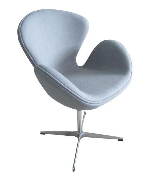 Кресло SWAN CHAIR светло-серый кашемир