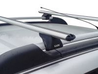 Багажник на рейлинги Renault Sandero / Sandero Stepway Lux Классик с аэродинамическими дугами (53 мм)
