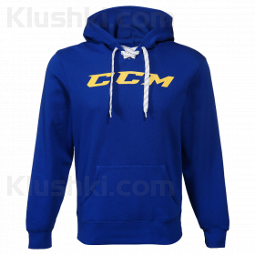 Толстовка CCM Logo Hoody (сине-желтая) YTH-SR