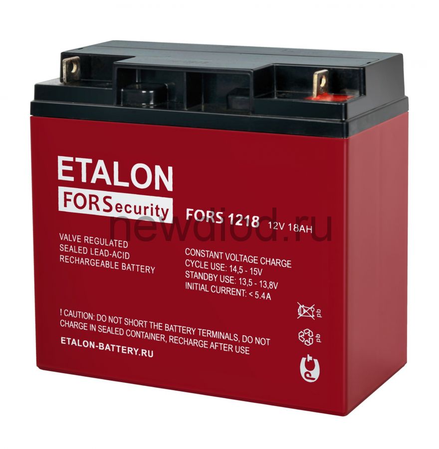 Аккумулятор ETALON FS 1218 (12В/18Ач)