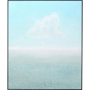 Картина в рамке Ocean, коллекция "Океан" 120*100*5, Хлопок, Сосна, Голубой
