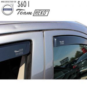 Вставные дефлекторы ветровики Volvo S60 I боковых стекол на окна дверей автомоби