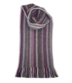 модный вязаный шотландский  шарф  Ребекка REBECCA FAITH WOOL/ANGORA KNITTED SCARF, плотность 7