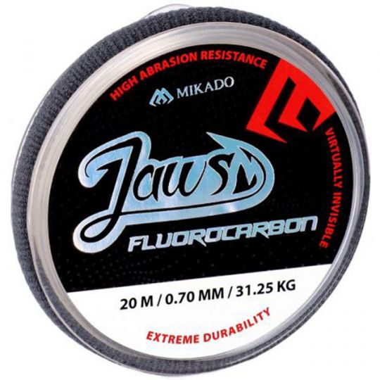 Леска Mikado FLUOROCARBON JAWS 20м прозрачная ZFLJ01-20 100% флюорокарбон