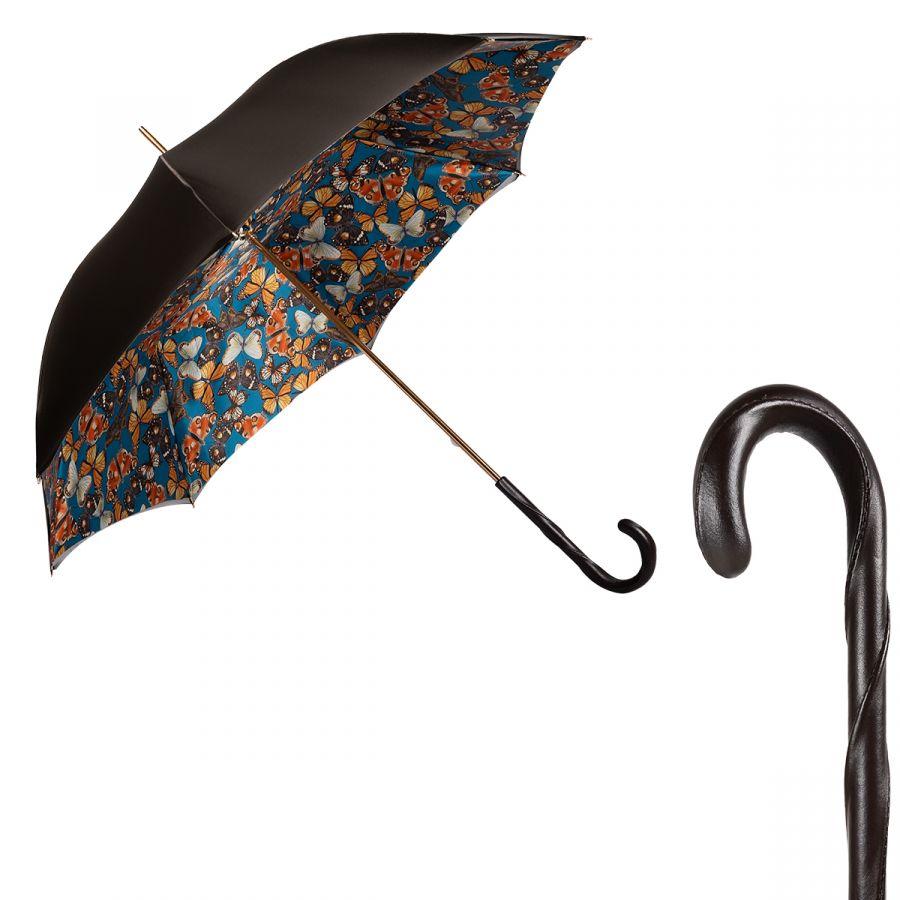 Зонт-трость Pasotti Becolore Biege Butterfly Original
