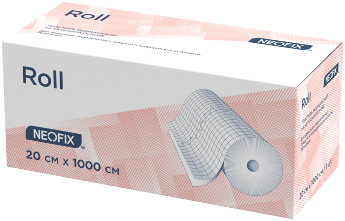 NEOFIX Roll пластырь фиксирующий нестерильный на нетканой основе 20 см x 1000 см