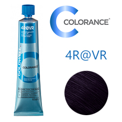 Goldwell Colorance 4R@VR - Тонирующая крем-краска Темно-коричневый красно-фиолетовый 60 мл