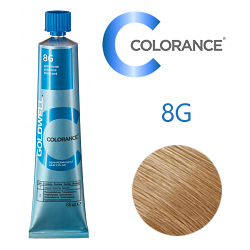 Goldwell Colorance 8G - Тонирующая крем-краска Русый золотистый 60 мл