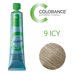 Goldwell Colorance Express Toning 9 ICY - Тонирующая крем-краска Ледяной блонд 60 мл