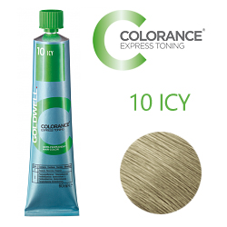 Goldwell Colorance Express Toning 10 ICY - Тонирующая крем-краска Ледяной блонд 60 мл