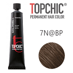 Goldwell Topchic 7N@BP - Стойкая краска для волос Cредний блонд с бежево-перламутровым сиянием 60 мл
