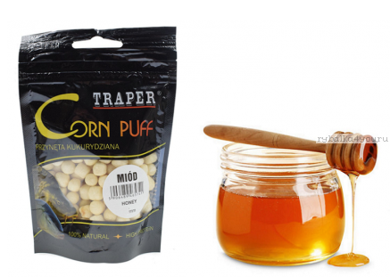Corn puff 8мм/20гр Honey TRAPER (Трапер) Кукуруза воздушная мед