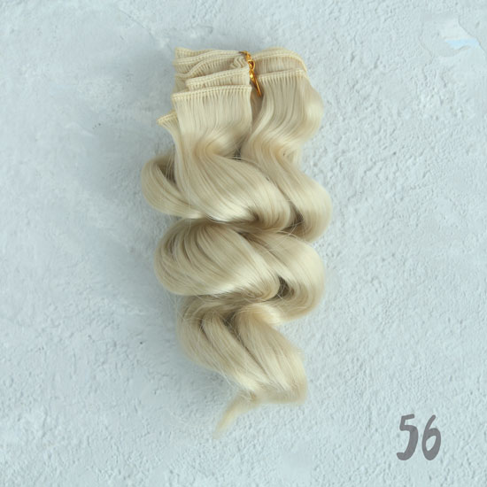 Трессы для создания причеcки куклам - Двойной завиток 15 СМ медовый блонд