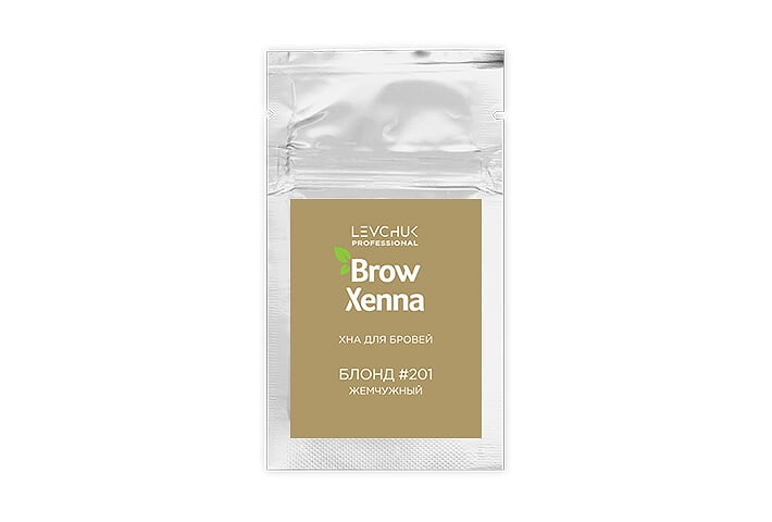 BrowXenna для бровей Блонд #201, жемчужный (саше-рефилл) 6г.