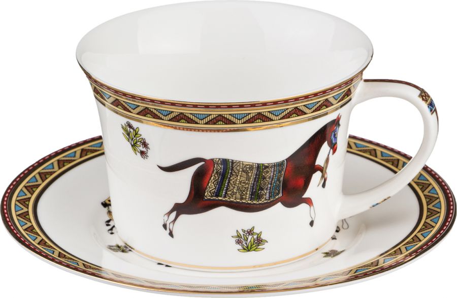 Чайный набор на 1 персону "Лошадь", 2 пр., 240 мл