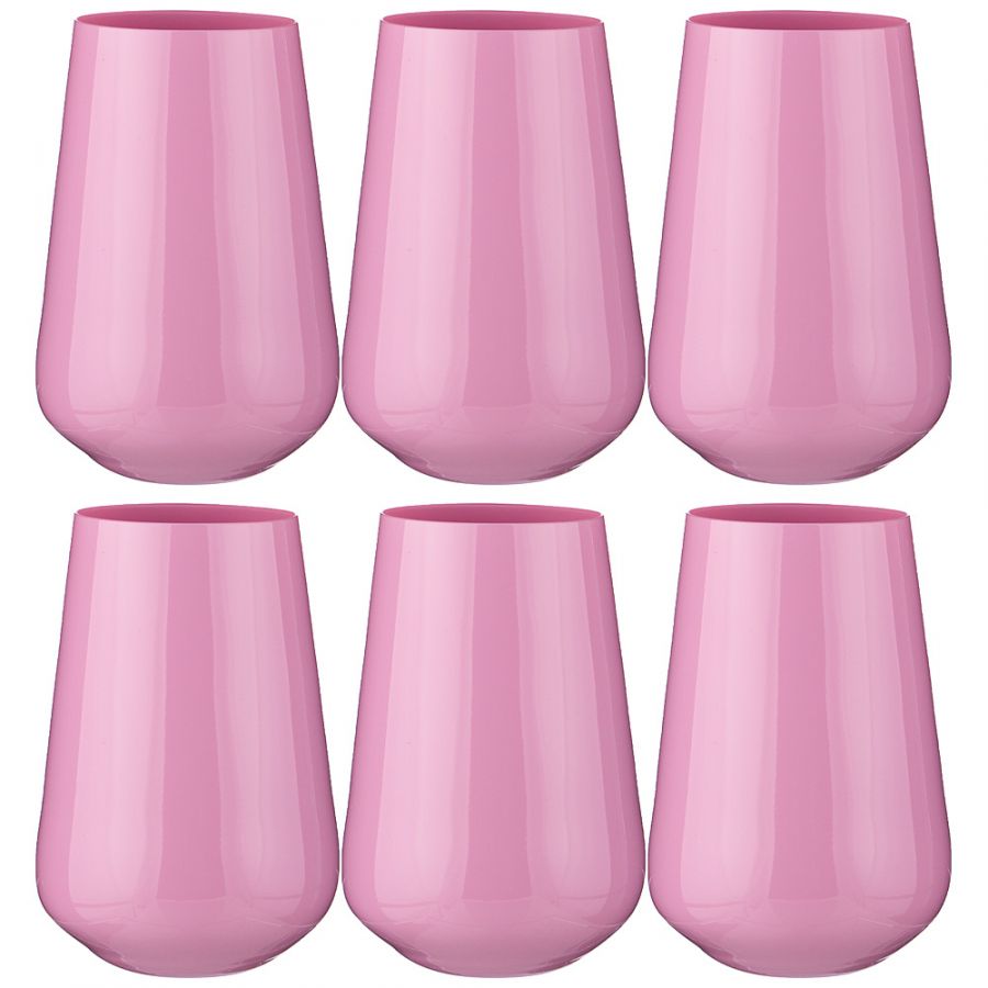Набор стаканов "Sandra Sprayed Pink" 6 шт. 380 мл., h=12.5 см.