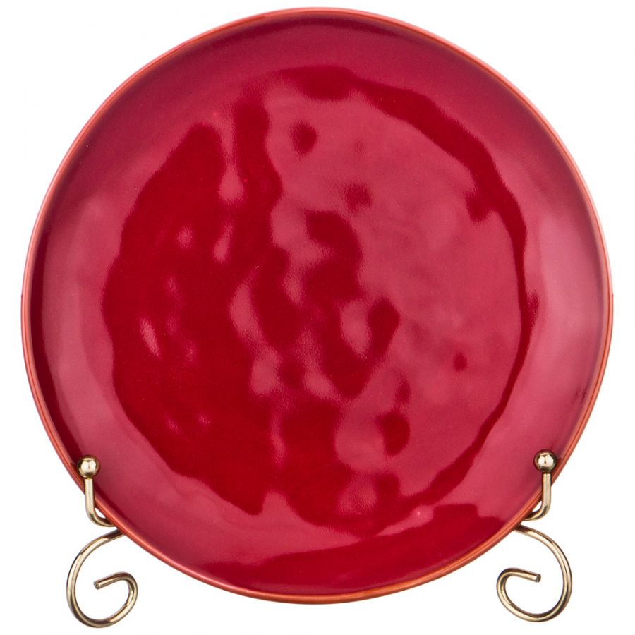 Тарелка закусочная "Concerto" диаметр 20.5 см винный красный
