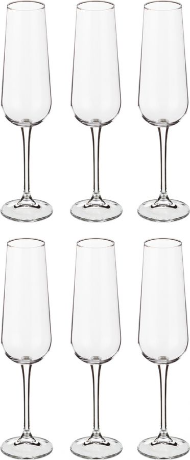 Набор бокалов для шампанского из 6 шт. "Amundsen/ardea" 220 мл h=26.5 см