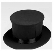 Складной цилиндр -  Folding Top Hat (черный)