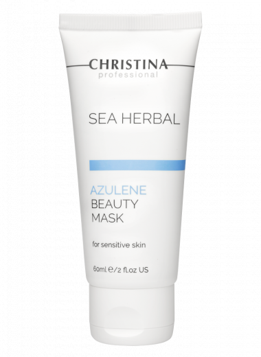 Маска красоты на основе морских трав для чувствительной кожи лица Азулен Christina (Кристина) 60 мл