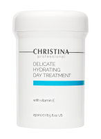 Деликатный увлажняющий дневной уход с витамином Е для лица Christina (Кристина) 250 мл