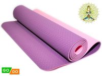Коврик для йоги и фитнеса. Цвет Фиолетово-розовый, артикул 00071