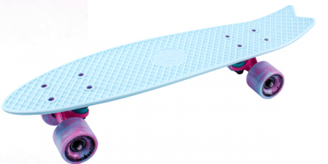 Скейтборд пластиковый Fishboard 23 sky blue