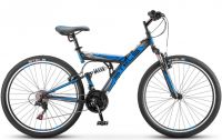 Велосипед Stels Focus 26' V 18 sp V030 18" Тёмно-синий/синий (LU086305 LU083836)