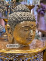 Голова Будды, 25 см, золотой