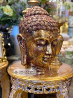 Голова Будды, 35 см, золотой