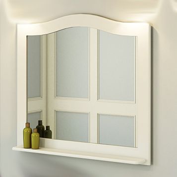 Зеркало Comforty Монако-100 белый глянец