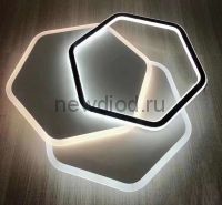 Управляемый светодиодный светильник GEOMETRIA 9254-4 90Вт-23м² 500мм 6/3/4000K пульт Oreol