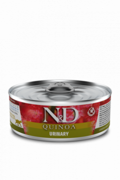 N&D CAT QUINOA URINARY (Киноа Профилактика мочекаменной болезни для кошек) 80г.