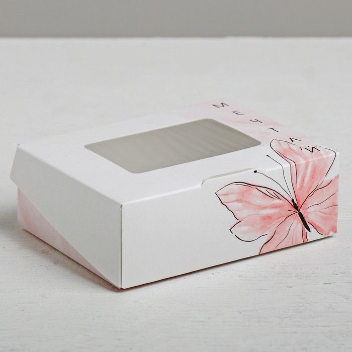 Коробка с окошком «Мечтай», 10 × 8 × 3.5 см
