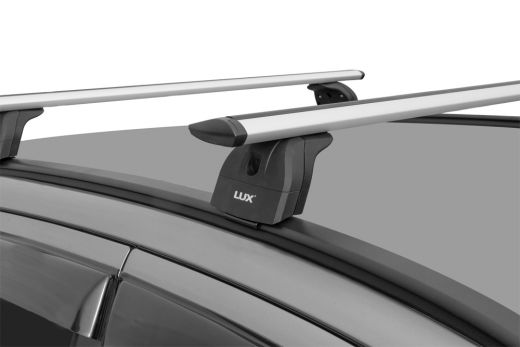 Багажник на крышу Lifan X70 2017-..., Lux, крыловидные дуги на интегрированные рейлинги