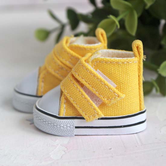 Обувь для кукол ЛЮКС - кеды 5 см (желтый)