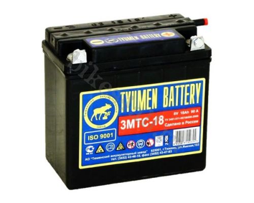 Аккумулятор Tyumen Battery 3МТС-18 Ач (6-вольтовый)