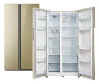 Холодильник Бирюса SBS 587 GG Бежевое стекло