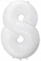 Фигура "8"  (40"/102 см), белый