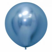 Рефлекс Синий, (Зеркальные шары), 24"/ 60 см, 1 шт