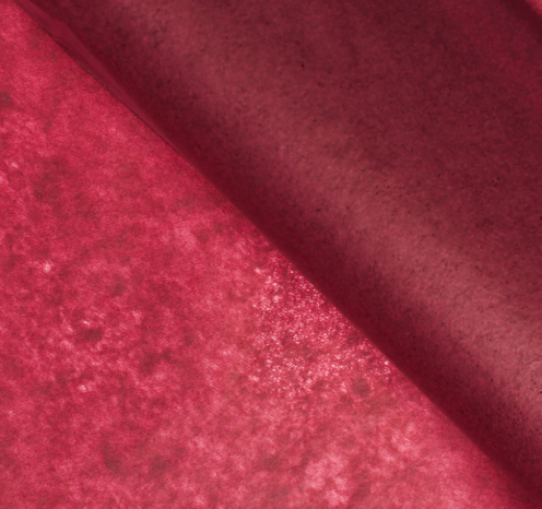 Бумага упаковочная тишью, бордовый, 50 см х 66 см