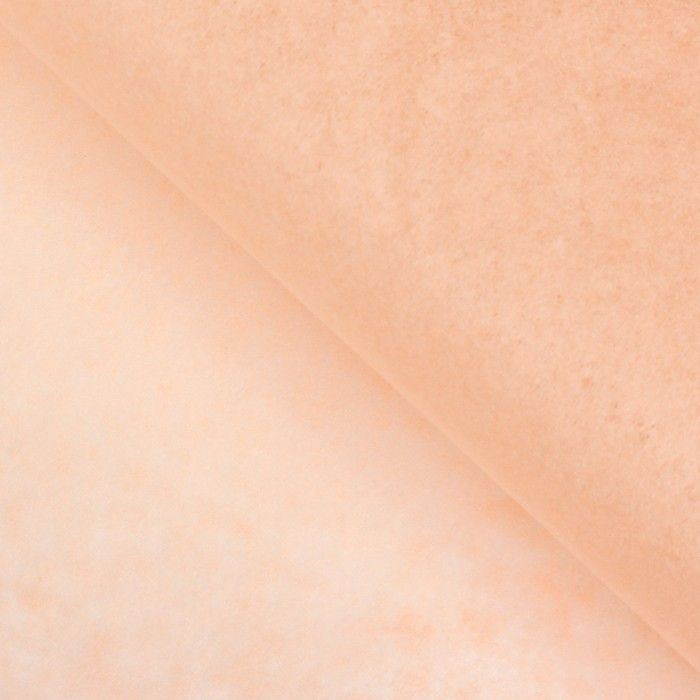 Бумага упаковочная тишью, персиковый, 50 см х 66 см