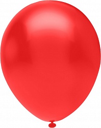 Шар (10''/25 см)  Красный, пастель, 100 шт.