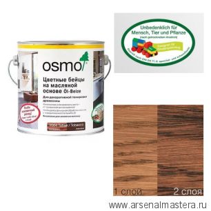 OSMO ВЕСНОЙ ДЕШЕВЛЕ! Цветные бейцы на масляной основе для тонирования деревянных полов Osmo Ol-Beize 3516 ятоба прозрачный / интенсивный 2,5 л Osmo-3516-2,5 15100824